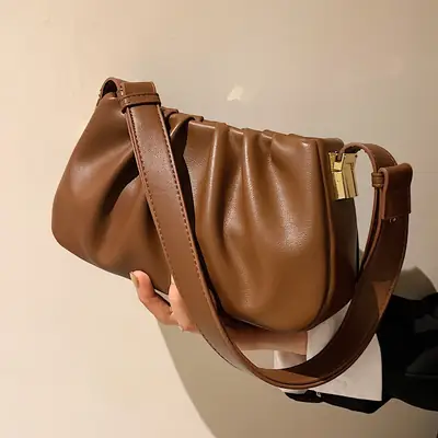 Retro Brown Shoulder Crossbody Bag for Women