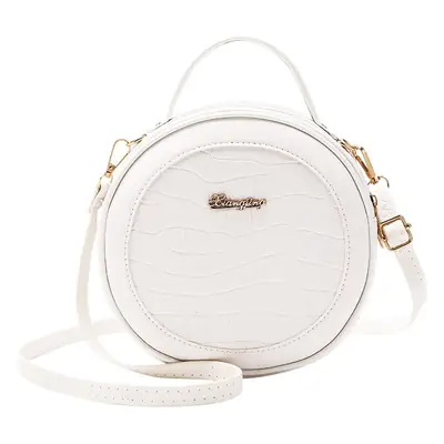 Pink Croc Embroidered Shoulder Bag for Women