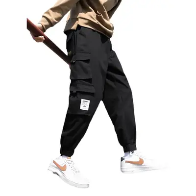 Men's Pure Cotton Cropped Ankle Pants Beige