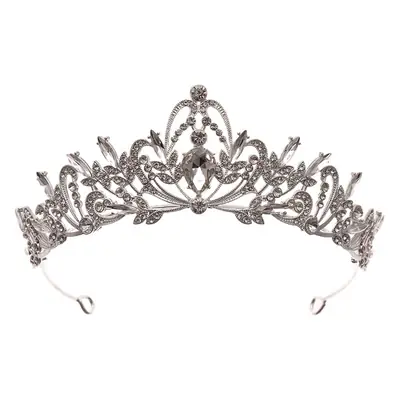 Korean Red Crystal Princess Crown for Wedding & Photo