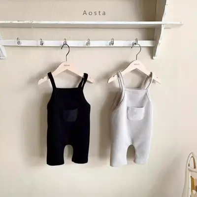 Korean Style Baby Spring Suspenders Pants for Boys Girls