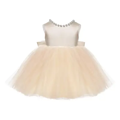 White Tulle Bow Dress for Girls Wedding Party Dress