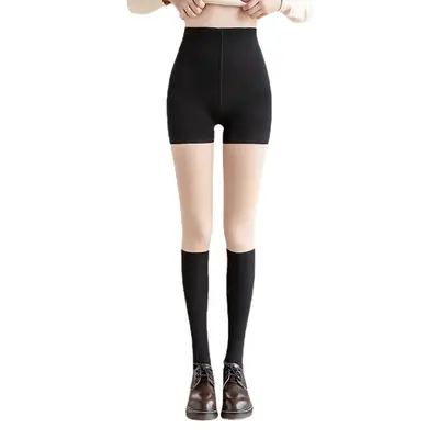 Japanese Fake Knee-High Black Leg Socks 100g