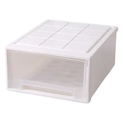 37L Transparent Stacked Wardrobe Drawer Storage Box