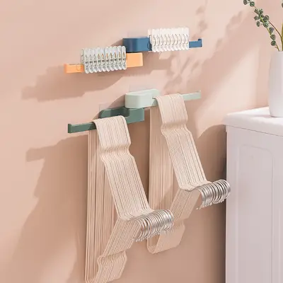 Rotating Wall-Mounted Hanger Storage Rack