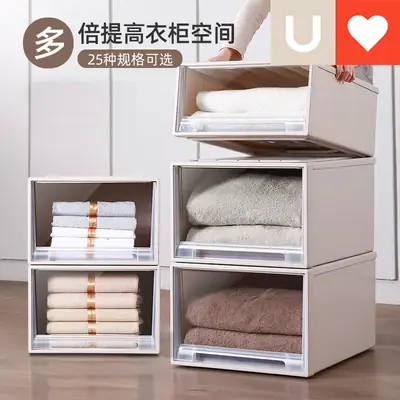 Younai Transparent Drawer Storage Box 28L Grey