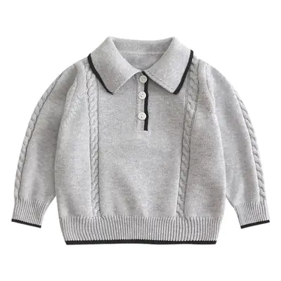 Children's Knitted Round Neck Sweater 2021