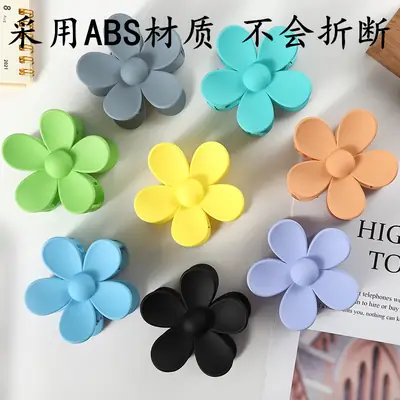 Black Flower Grip Hair Clip for Women