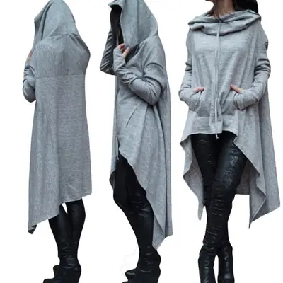 Black Long Hooded Vest Women 2021 Winter Hooded Vest