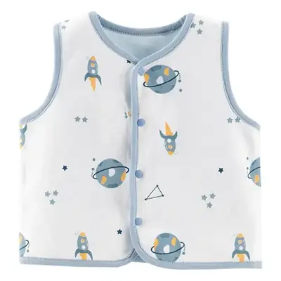 Baby Pure Cotton Reversible Vest Pony Clip