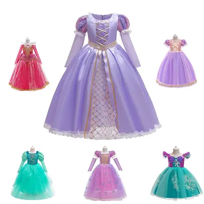 Sofia Princess Dress Purple Cosplay Halloween Children's Clothing