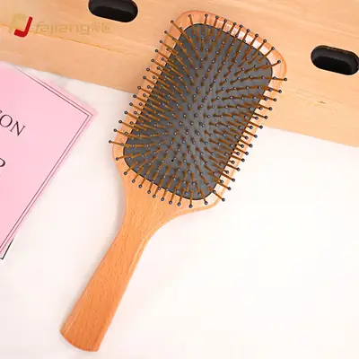 Factory Wholesale Wooden Hair Brush for Straightening & Massaging