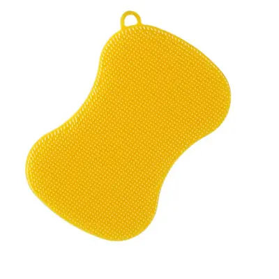 Yellow Silicone Decontamination Brush for Kitchen
