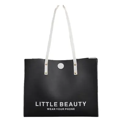 Little Beauty Women's Black White Large Tote Bag