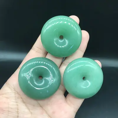 Natural Dongling Jade Buckle Large Unisex Pendant