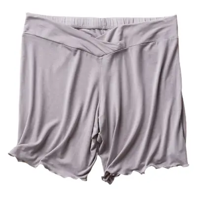 Soft Grey Pregnant Women's Belly Support Shorts