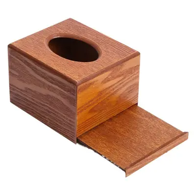 Wooden Tissue Box with Hotel Logo for Home Office