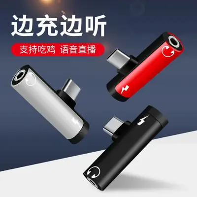 Aluminum Two-in-One 3.5mm to TPC Charging Adapter