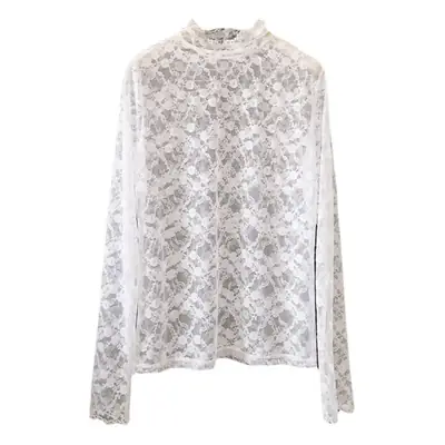 2024 New Lace Half Turtleneck Skin Color