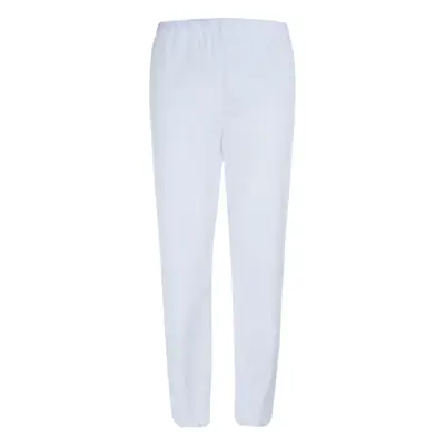 White Shrink-Fit Work Pants for Men Women