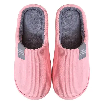 Classic Cloth Label Cotton Slippers Blow Bottom Home Non-slip Cotton Slippers for Men and Women Moon Shoes Mao Mao Slippers Hotel Shoes