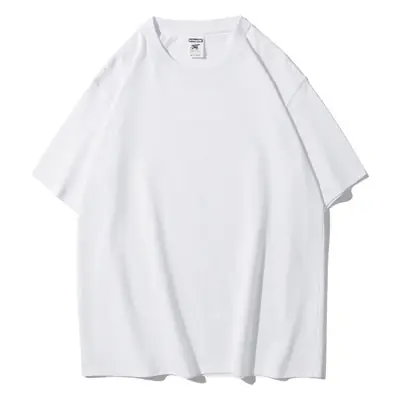 Men's Blue Cotton Crewneck T-Shirt AG280g