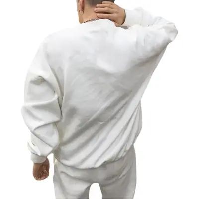 Men Grey Sweatshirt Set 2021 Spring Loose Fit