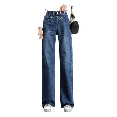 Women Denim High Waist Relaxed Fit Jeans 2023