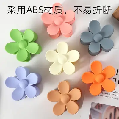 Green Flower Hair Clip for Women Neck