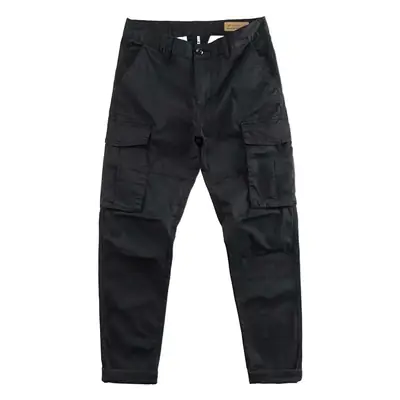 Men's Black Korean Style Straight Leg Work Pants