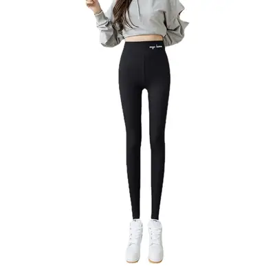 Women's High Waist Slimming Leggings with Velvet Tights