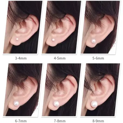 S925 Natural Pearl Earrings for Women