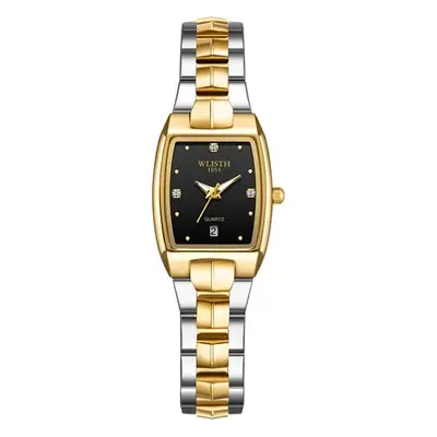 Walis Square Steel Band Luminous Quartz Watch