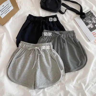 Women's High Waist Fitness Shorts Grey 2021