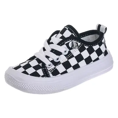 Clearance Offer Solid Sole Children's Canvas Shoes Baby Girl's Leopard Shoes Boy's Plaid Shoes Baby Soft Sole Toddler Shoes