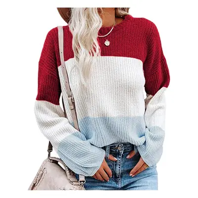 Women Knit Pullover Lantern Sleeve 2024
