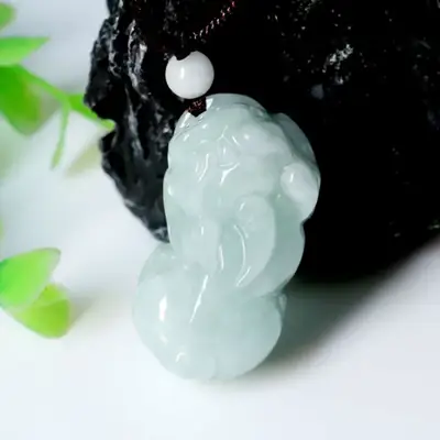Guan Yu Natural Jade Pendant Pixiu Design