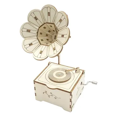 DIY Flower Sound Machine Wooden Music Box