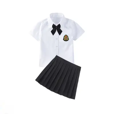 Girls' Black Pleated Skirt School Uniform