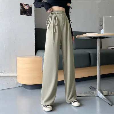 Wide Leg Pants High Waist Drape Suit Pants 2022 Autumn