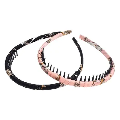 Floral Hairband with Multi-Color Embellishment