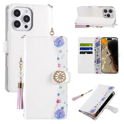 17 Pro iPhone 15 Card Slot Leather Flip Case