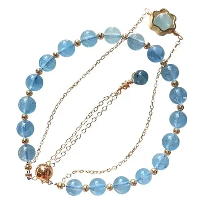 Jingyao Ice Blue Double Layer Bracelet with Multi Circles
