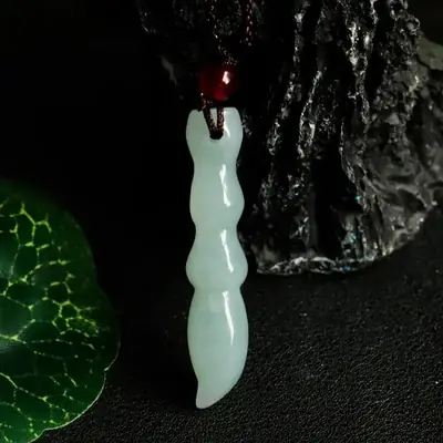 Guan Yu Jade Pendant for Men Women Natural Burmese