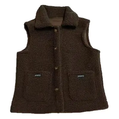 Women's Korean Style Cotton Padded Vest Mid-Length Coat
