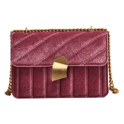 Red Velvet Crossbody Bag for Women 2021