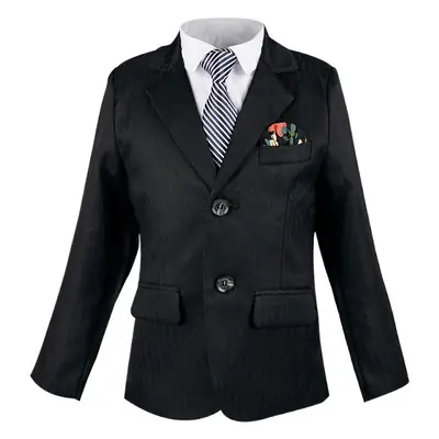 Autumn New Kids Striped Suit Set Boys Girls Wedding Host One Piece