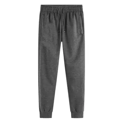 Men Slim Fit Casual Trousers Grey Black Quick Dry