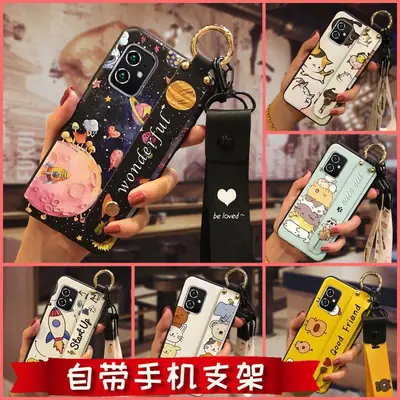 Huawei iPhone Cartoon Protective Case with Wrist Strap