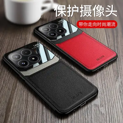 Red Leather Phone Case for Redmi K90 Promax